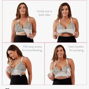 Pumping and nursing bra